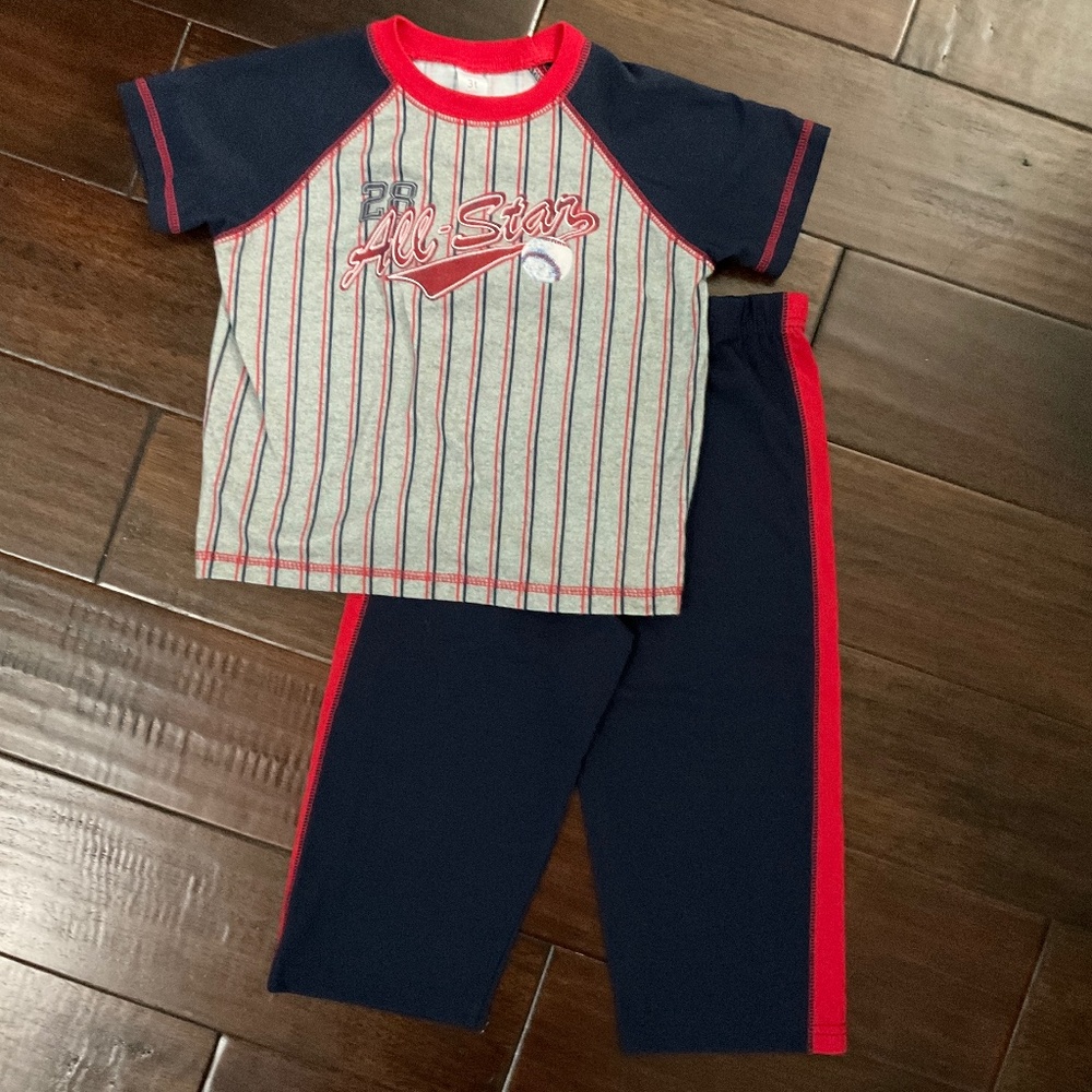 Carter’s Baseball Pajamas 3T